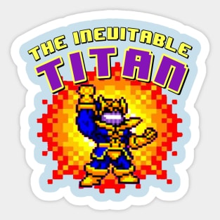 The Pixelated Titan Sticker